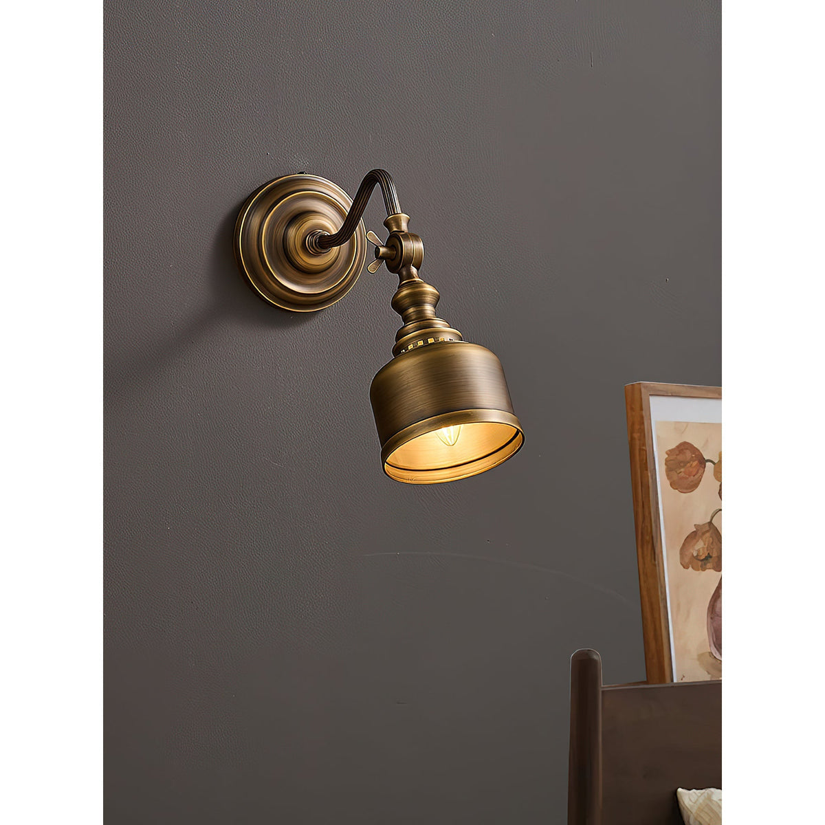 Orelelenne Gooseneck aplică de perete