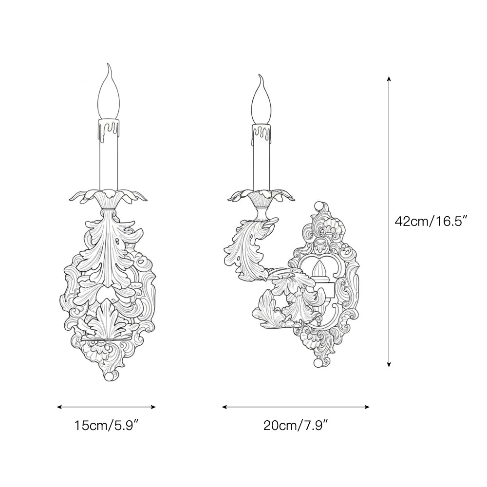 Aplică de perete aurie Cartouche