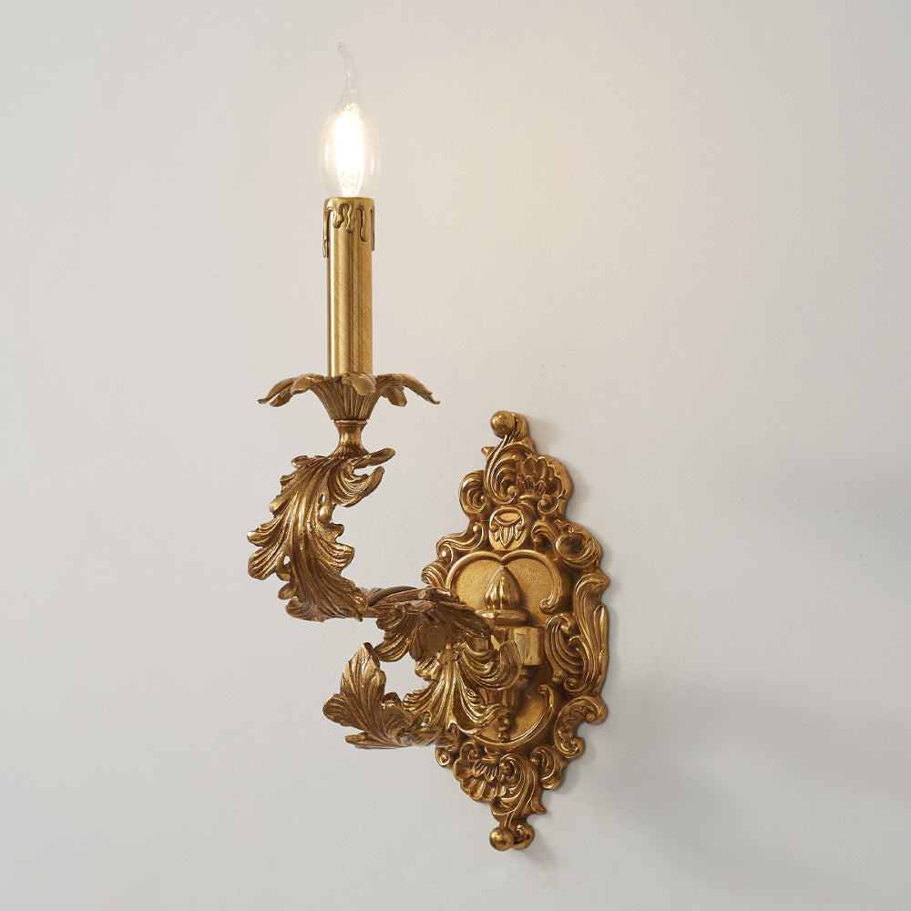 Aplică de perete aurie Cartouche