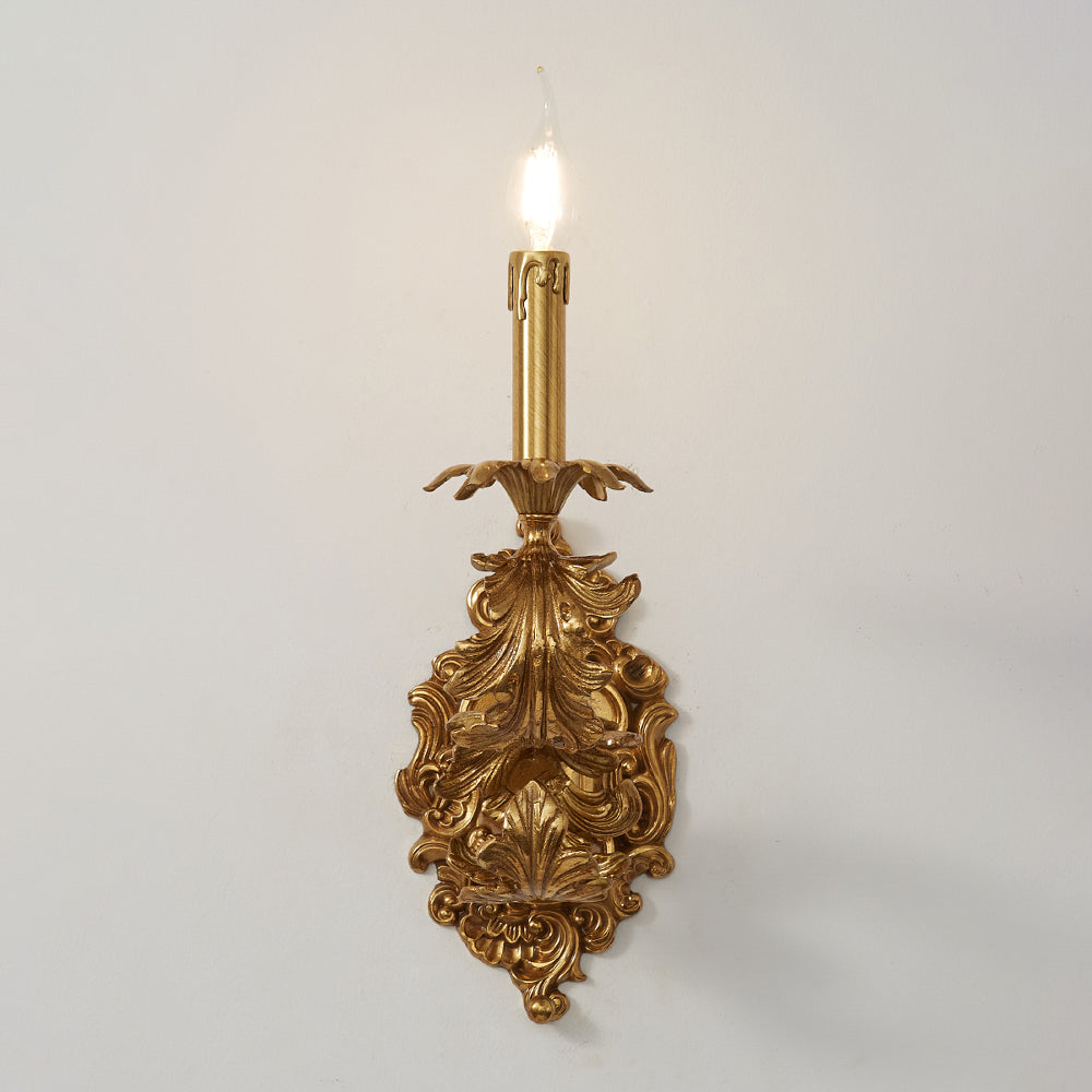 Aplică de perete aurie Cartouche