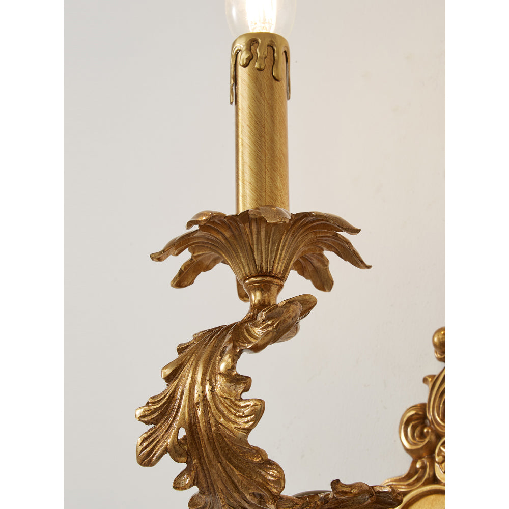 Aplică de perete aurie Cartouche