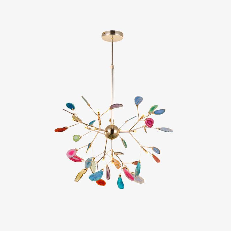Agate candelabru Colorful Branching