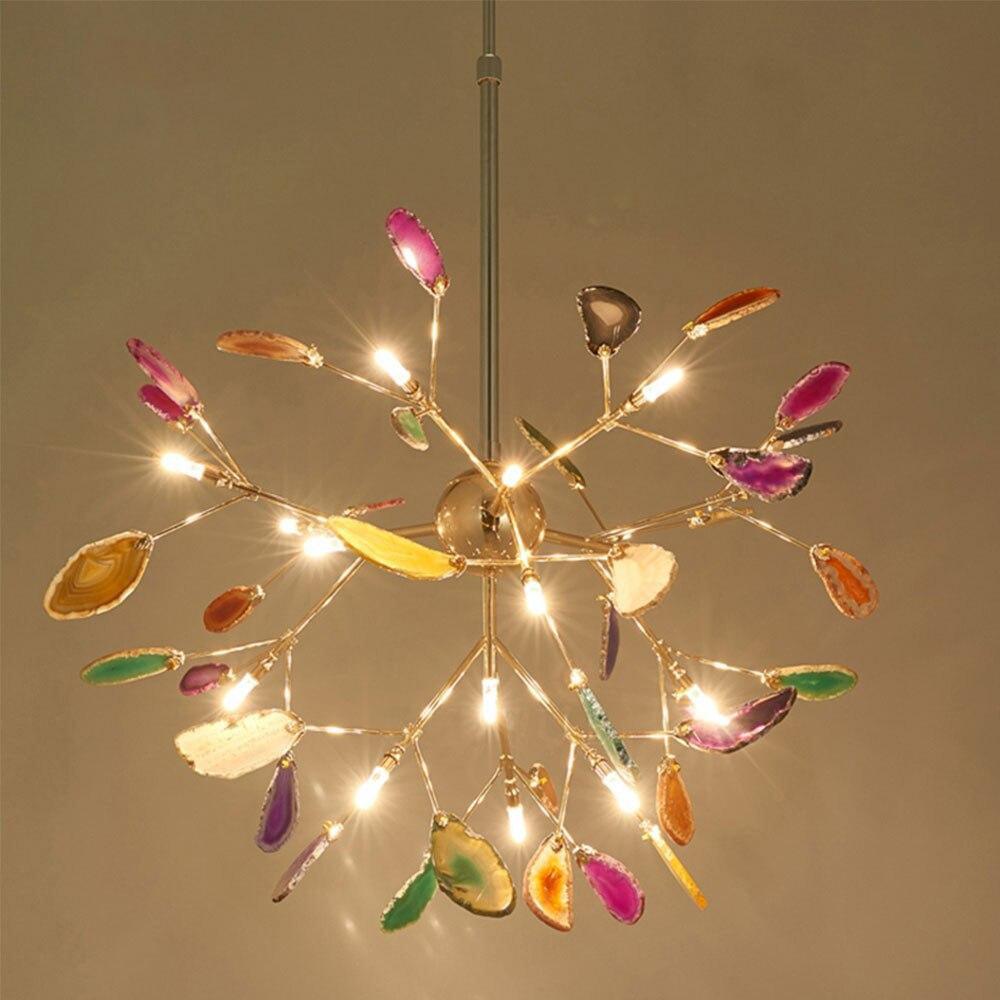 Agate candelabru Colorful Branching