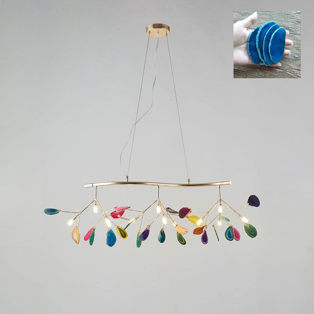 Agate candelabru Colorful Branching