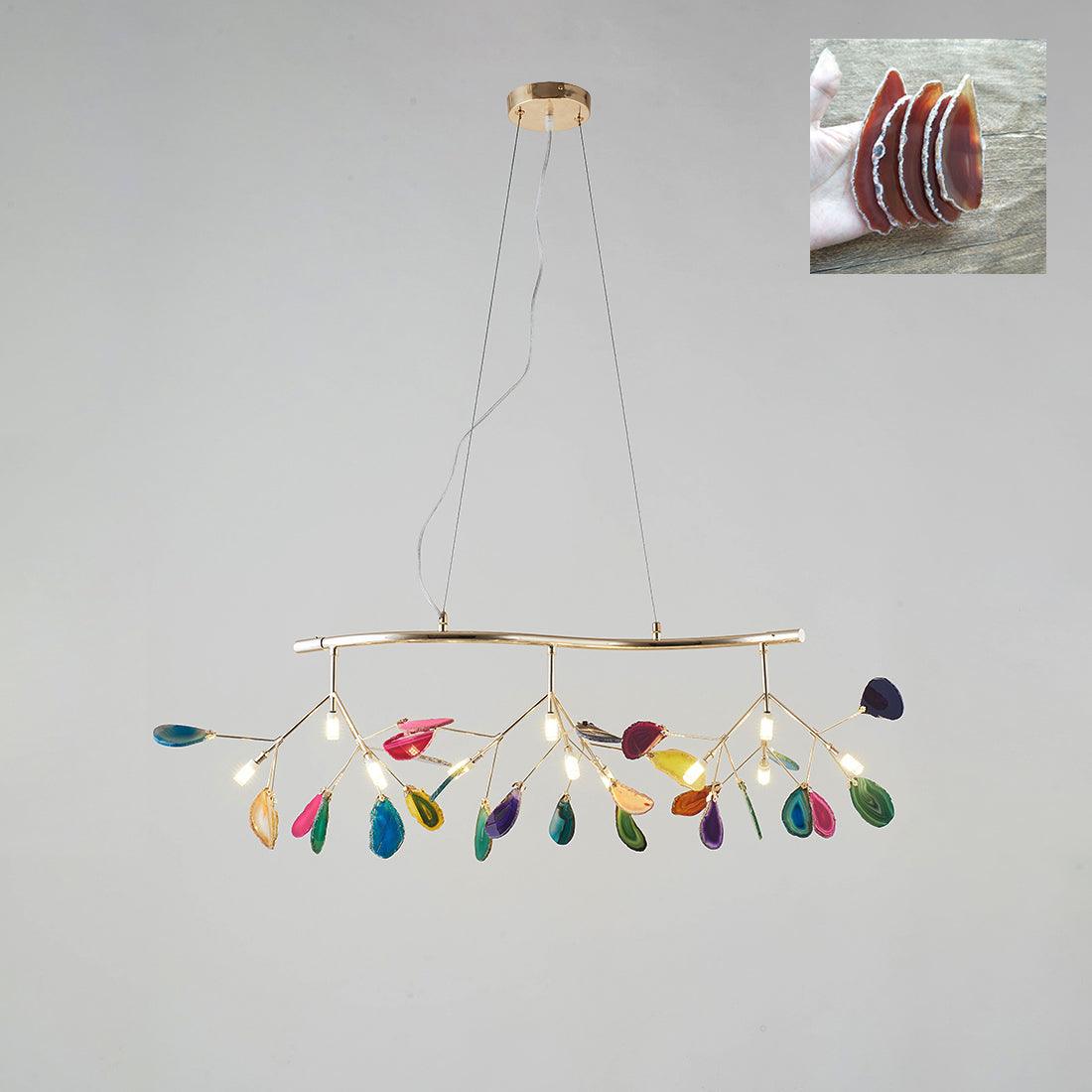 Agate candelabru Colorful Branching
