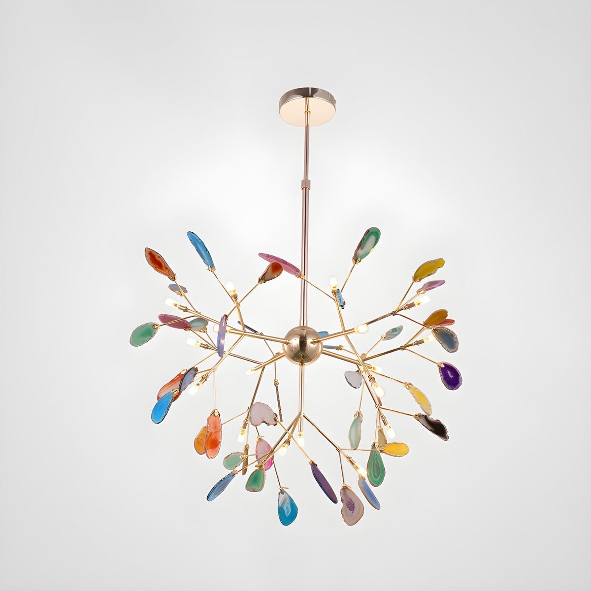 Agate candelabru Colorful Branching