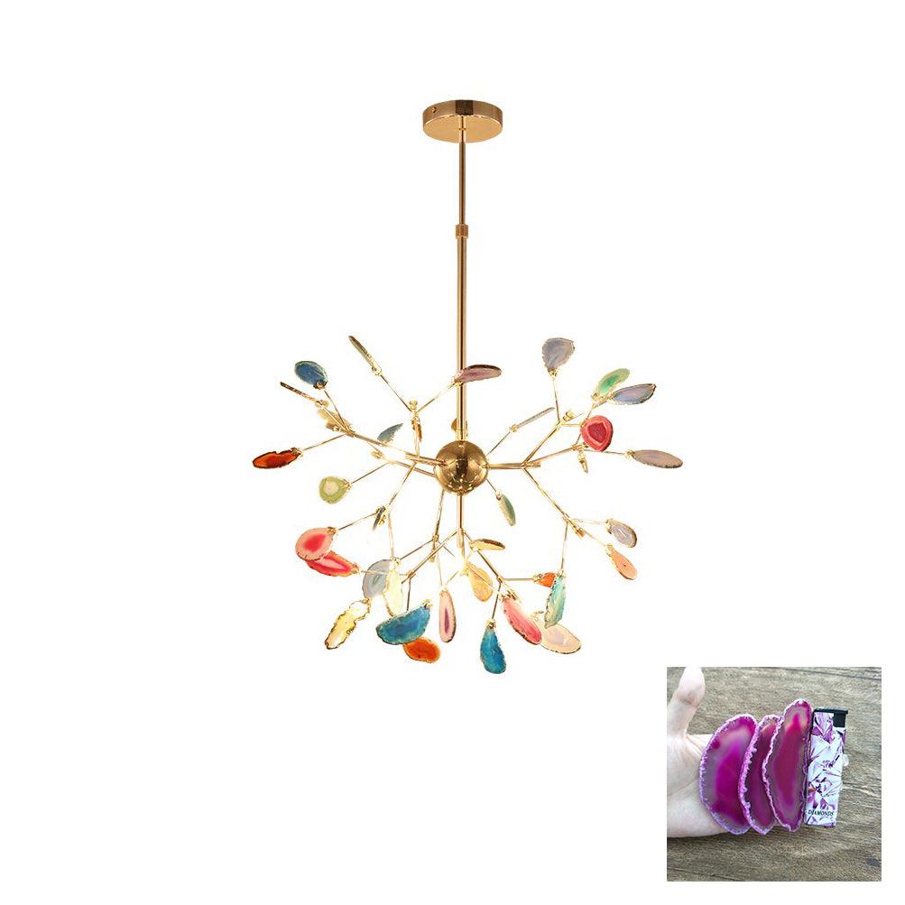 Agate candelabru Colorful Branching