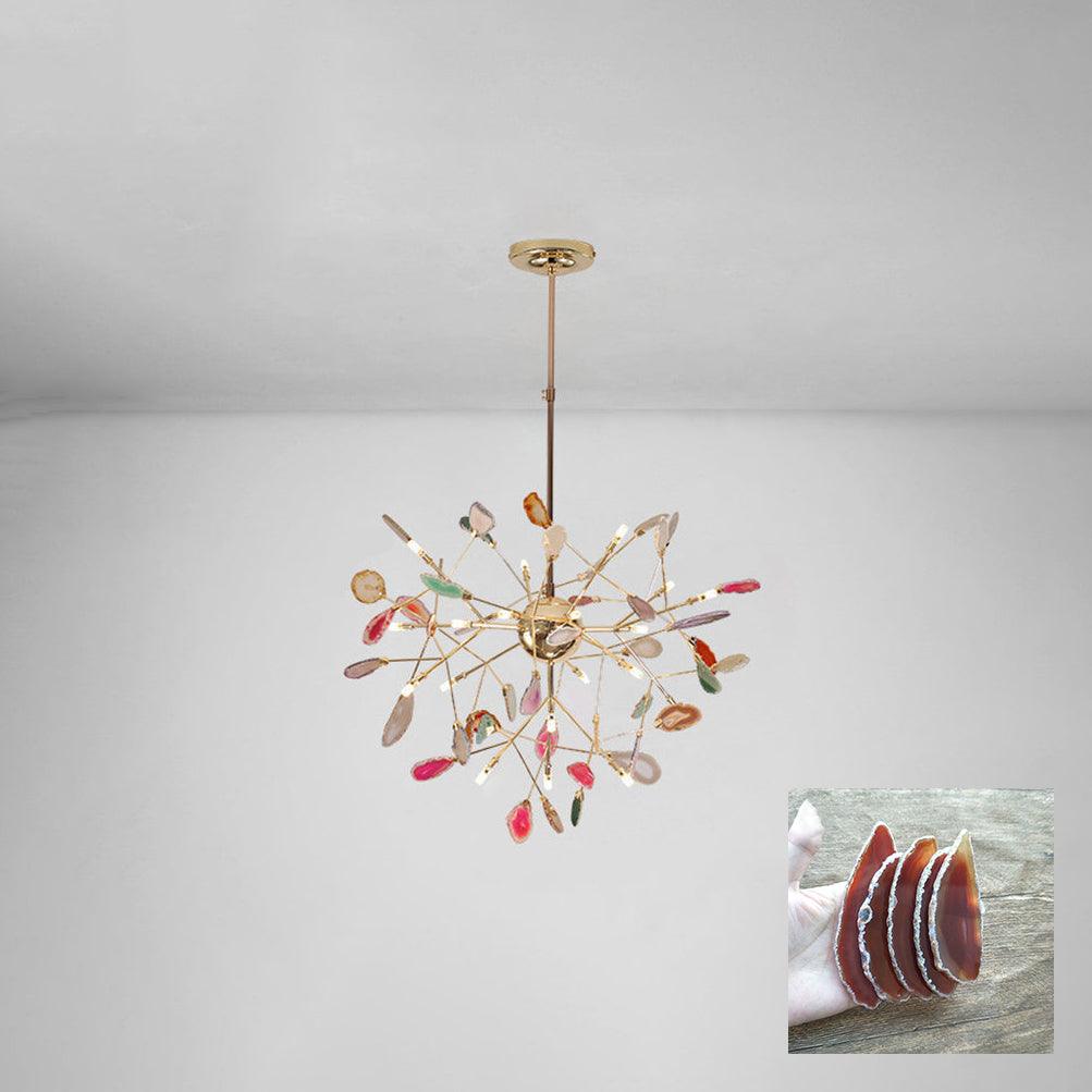 Agate candelabru Colorful Branching