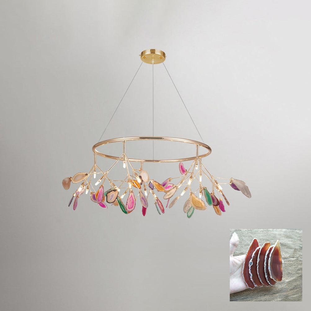 Agate candelabru Colorful Branching