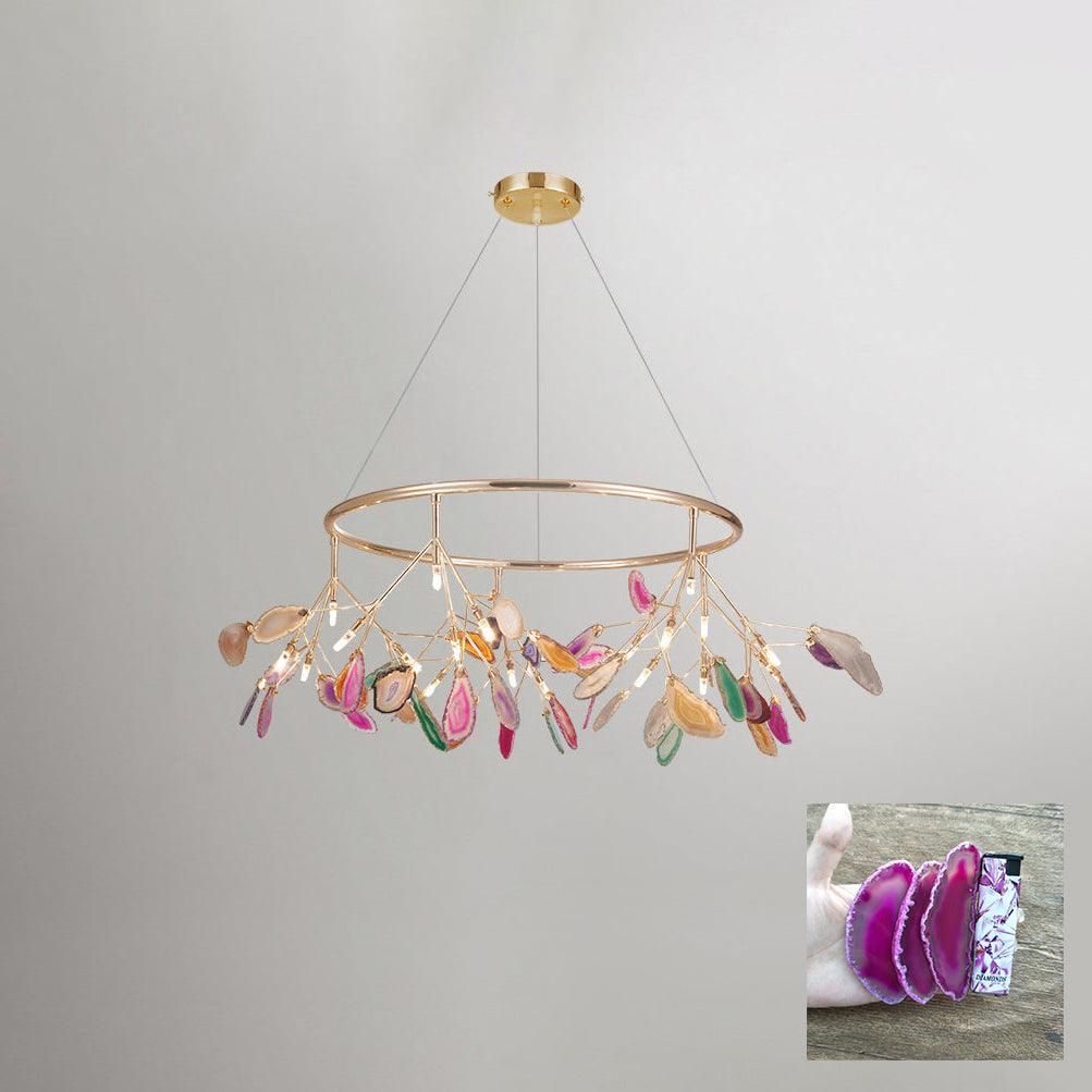 Agate candelabru Colorful Branching