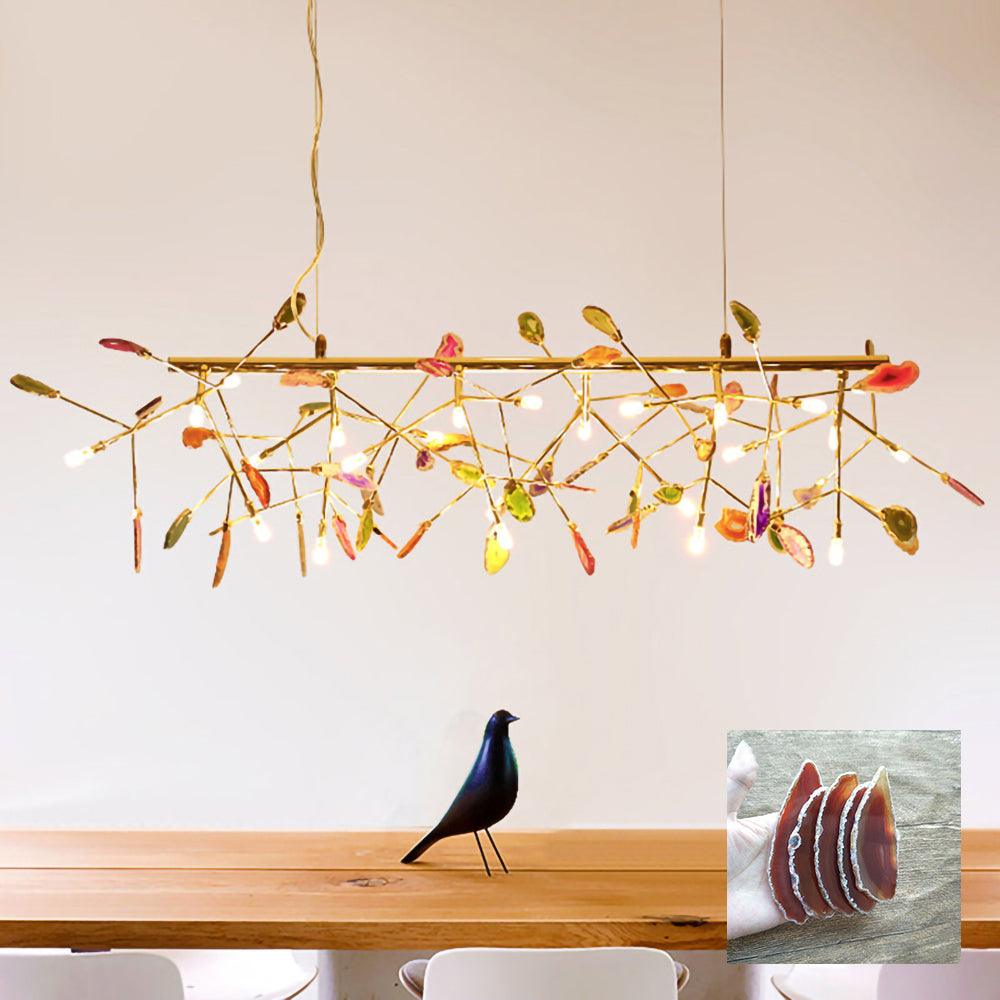 Agate candelabru Colorful Branching