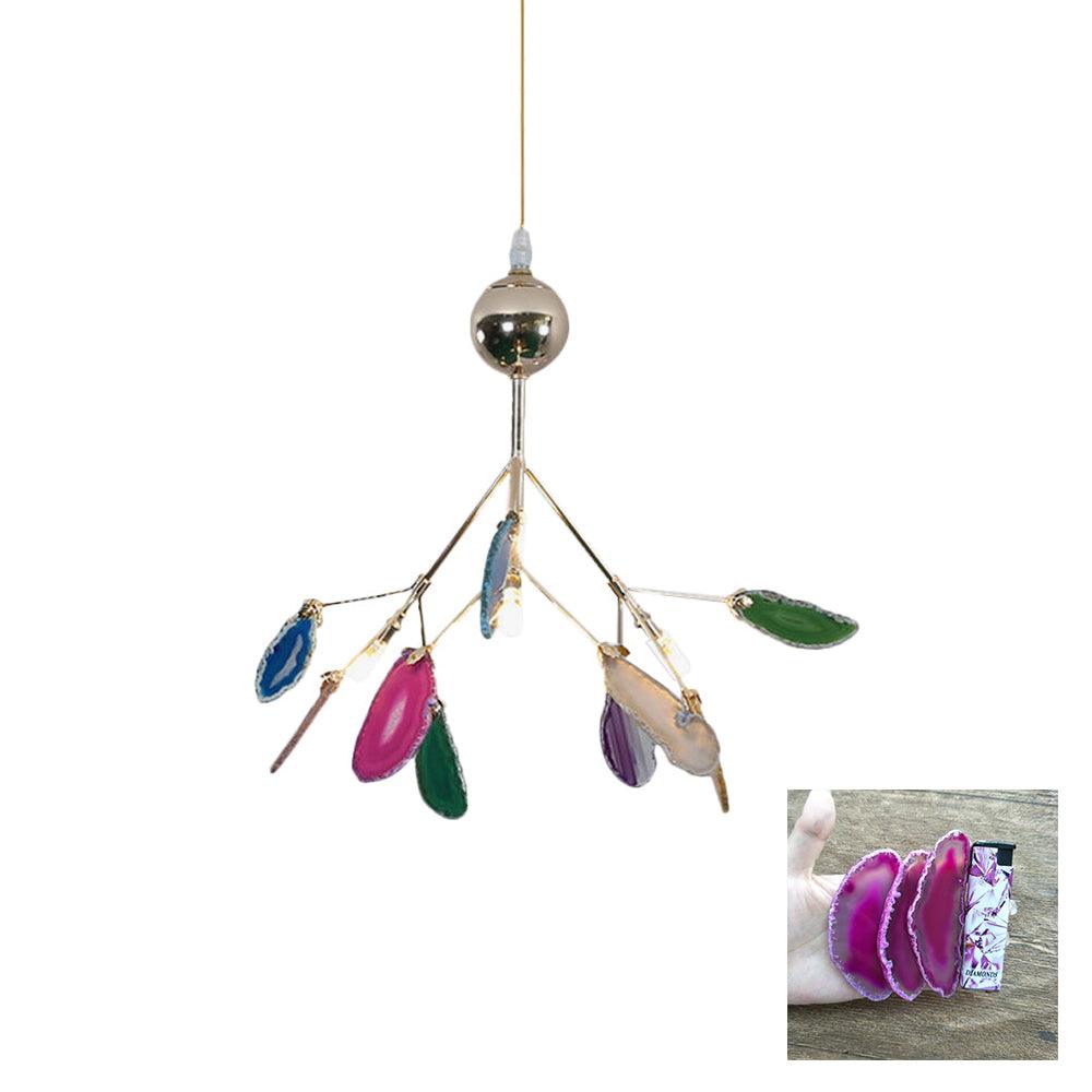Agate candelabru Colorful Branching