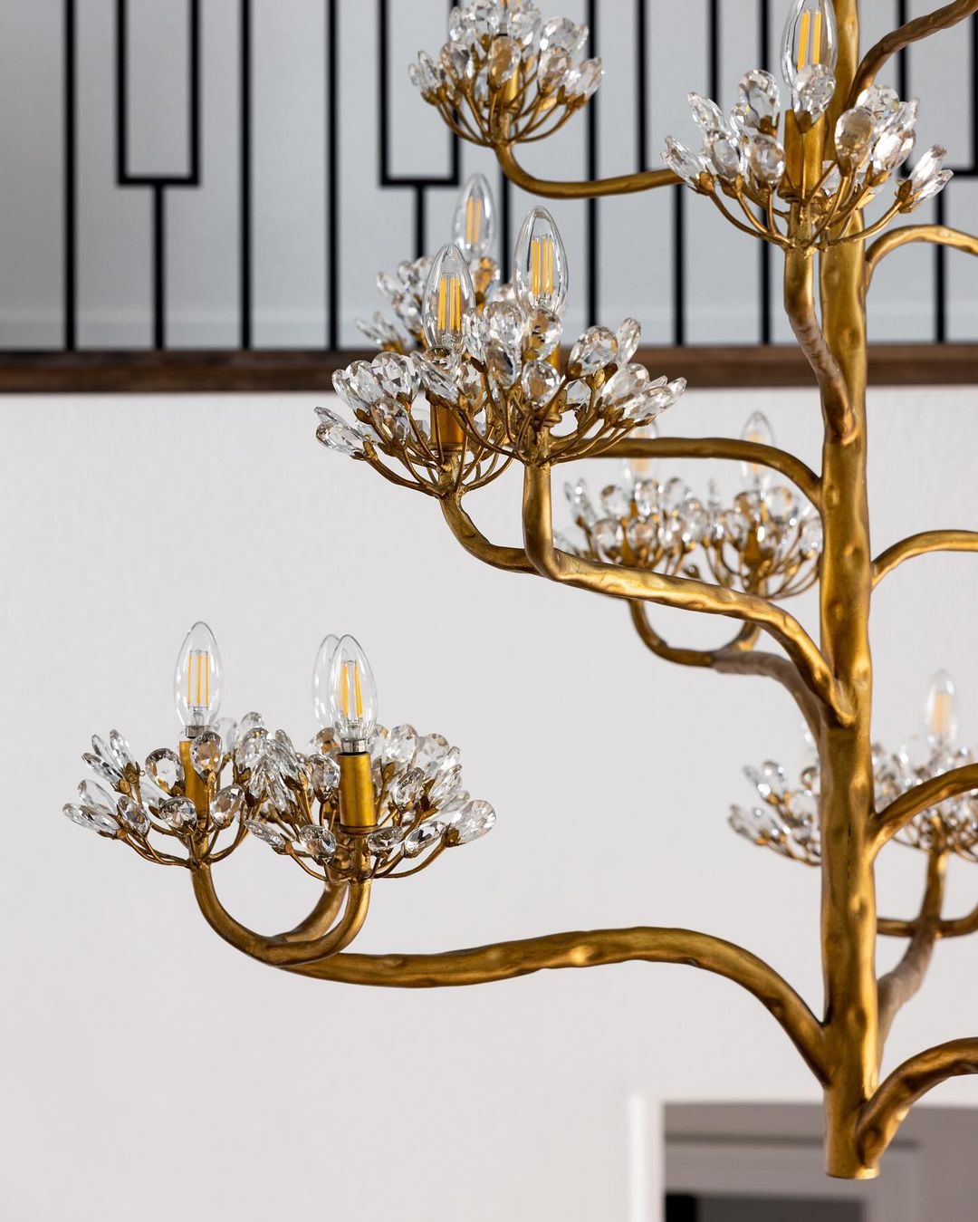 Agave candelabru Postmodern de lux Americana de cristal