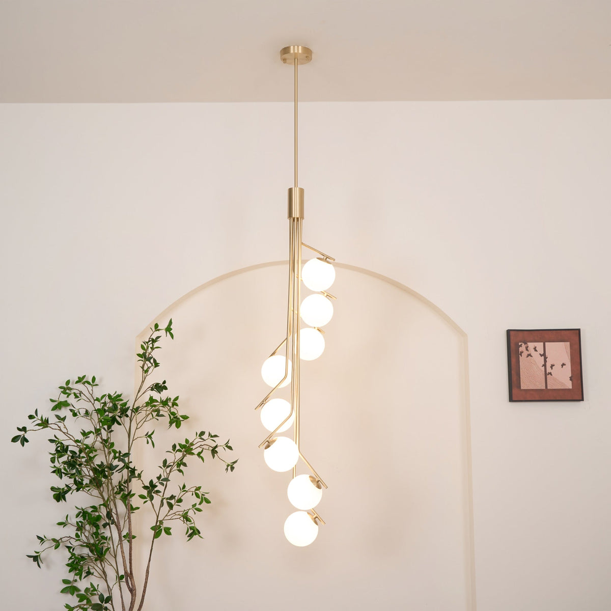 Ageet lampă suspendată modernă, minimalistă din sticlă