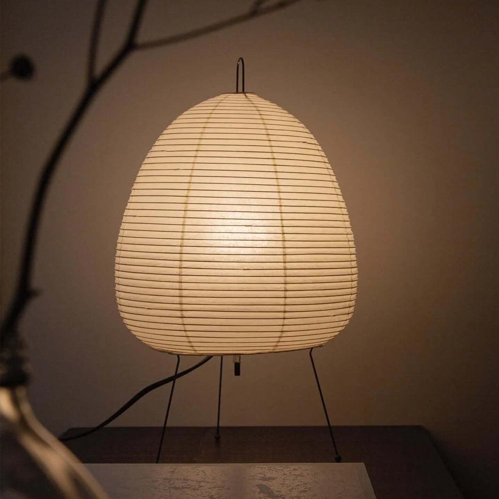 Tranquilux lampă de masă inspirată din Japonia din hârtie