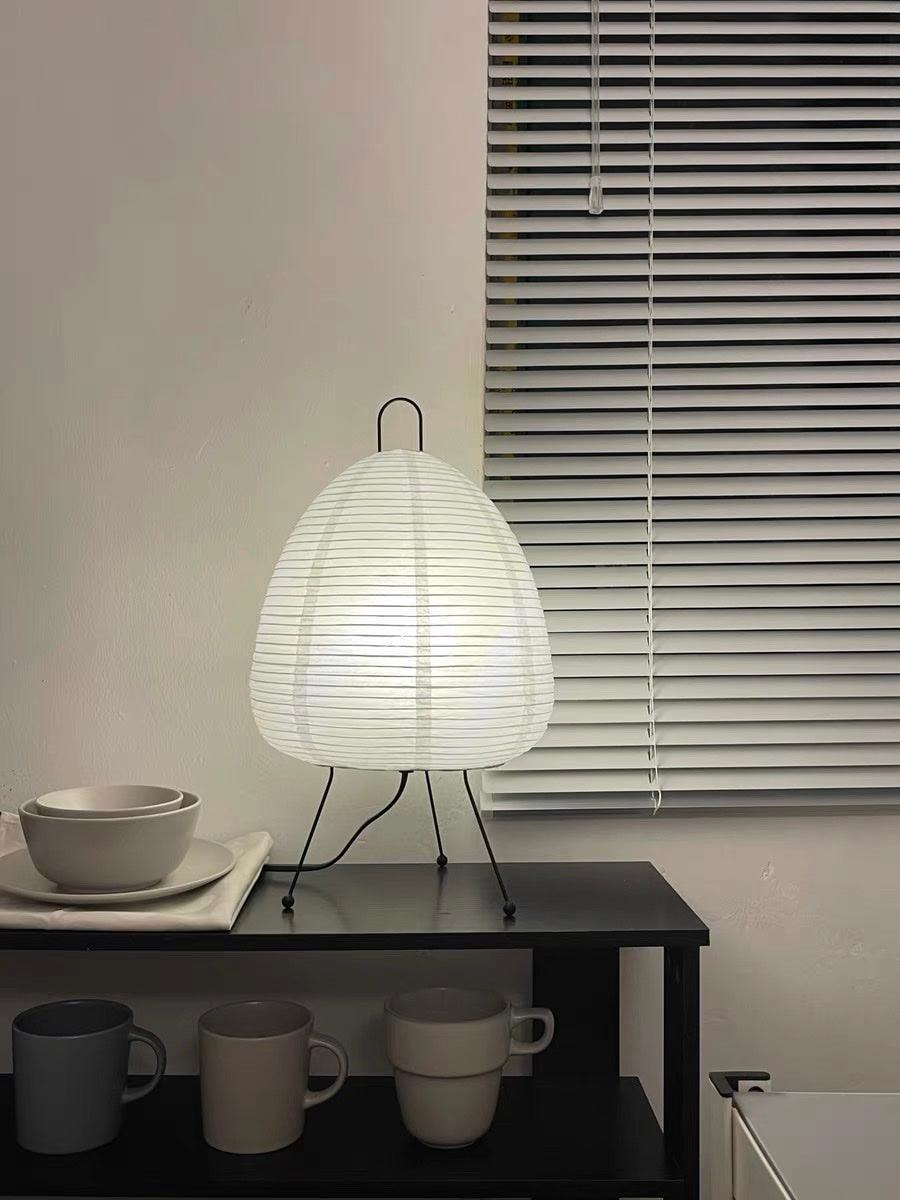 Tranquilux lampă de masă inspirată din Japonia din hârtie