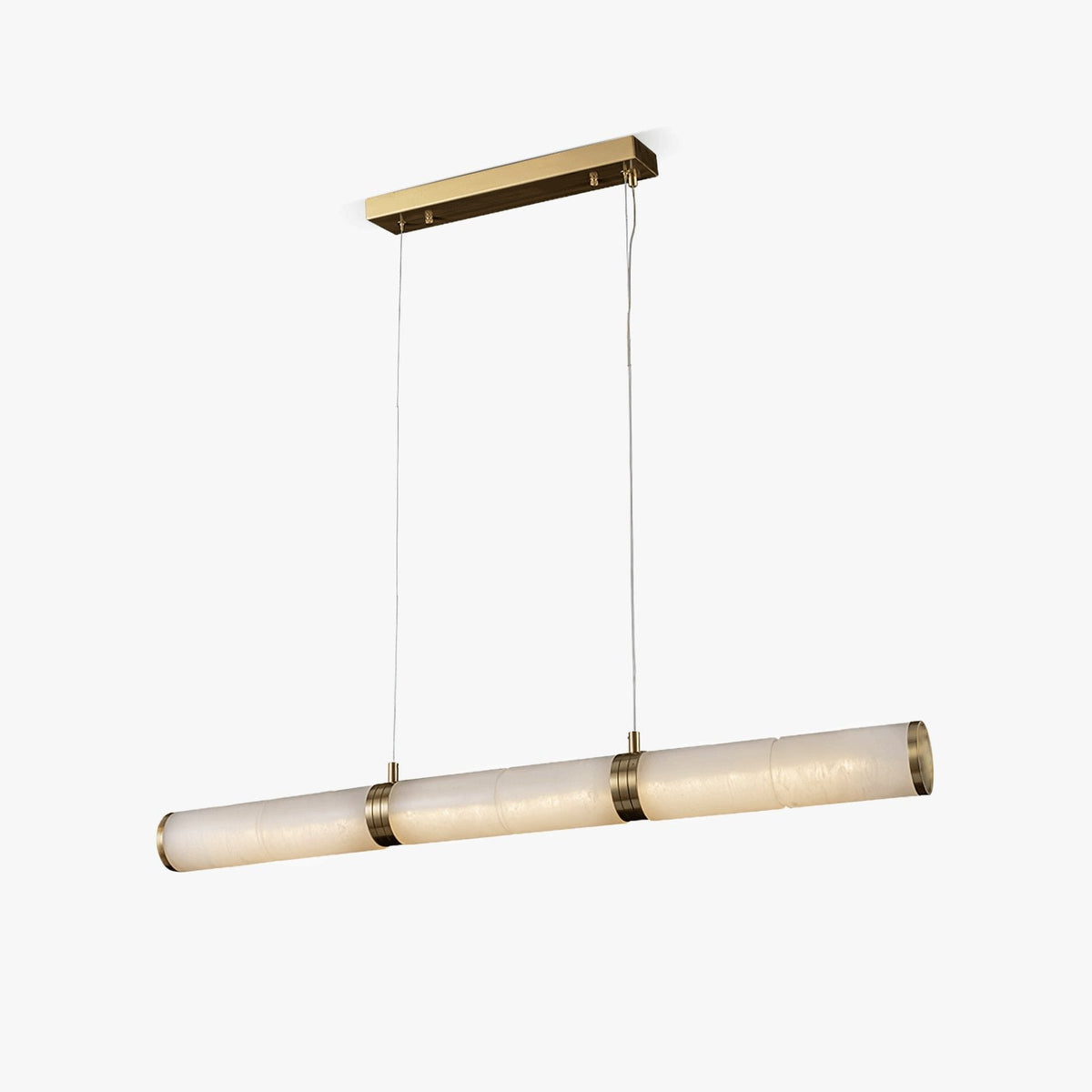 Gevrel lampă suspendată minimalistă, liniară din alabastru