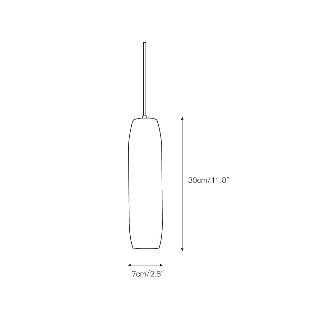 Orven Flute lampă suspendată modernă, minimalistă din alabastru