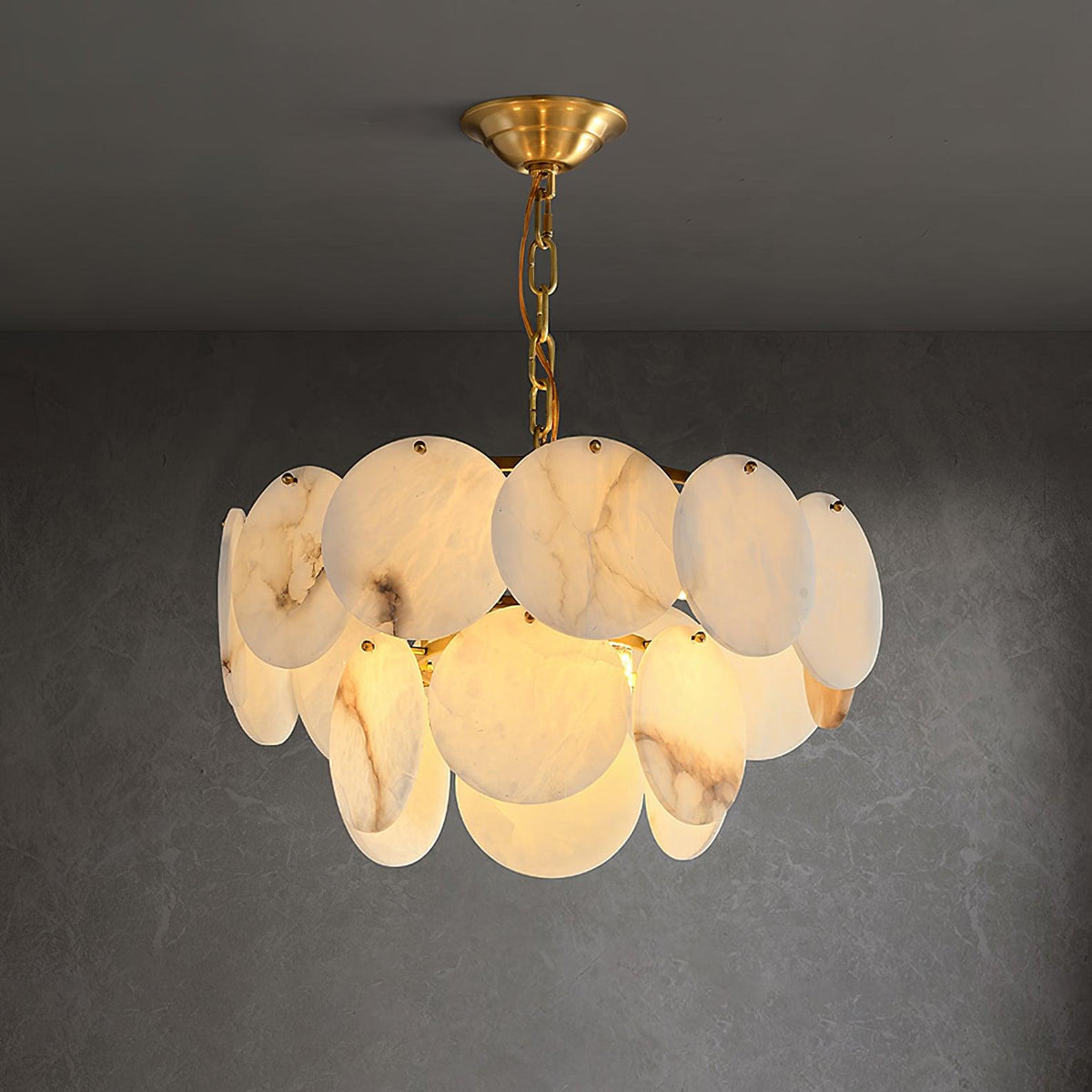 Nivarora candelabru din alabastru