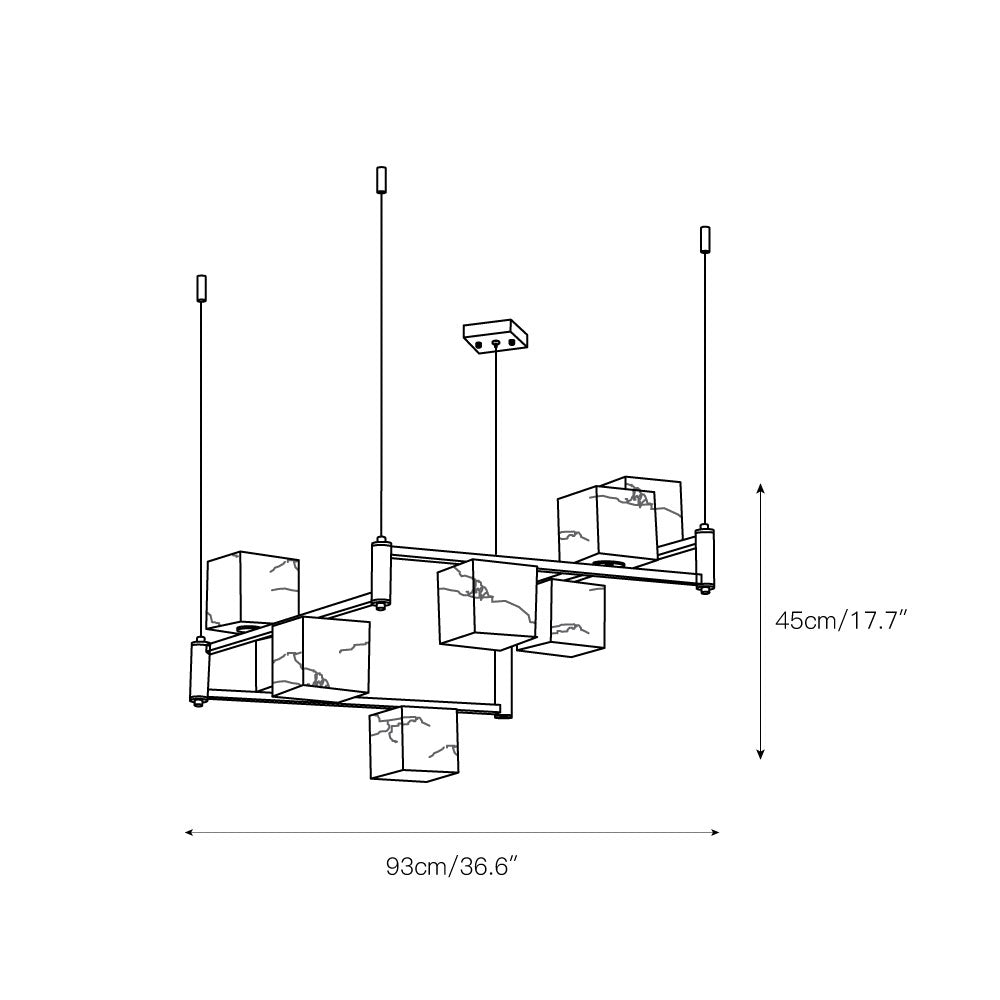 Ostruvye Individual Creativity Box candelabru din alabastru