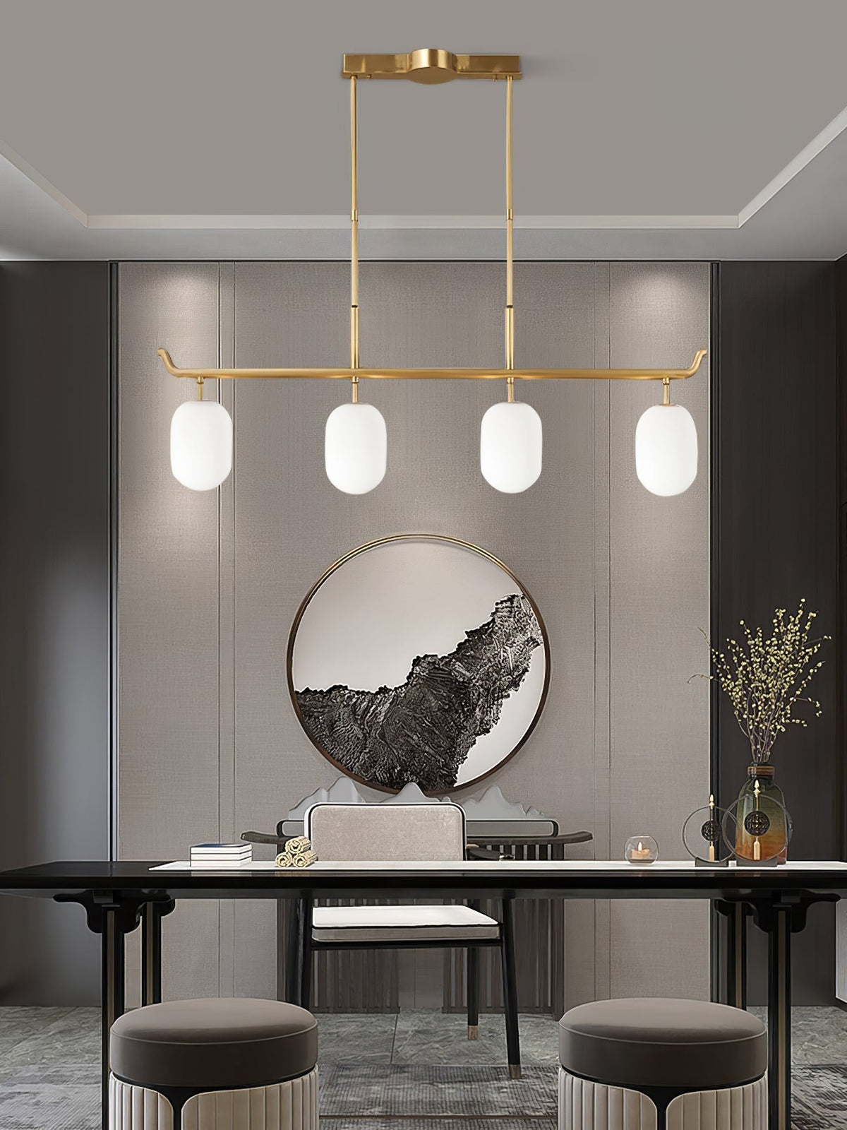 Sifuvyn candelabru din sticlă, modern, geometric