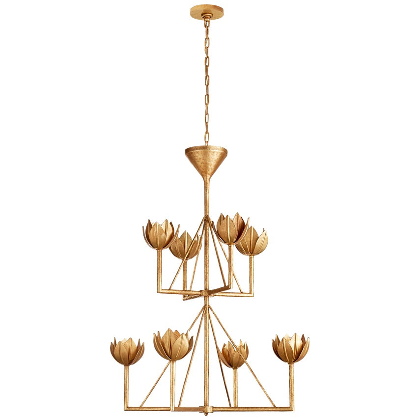 Alberto candelabru din alamă, modern, minimalist, floral