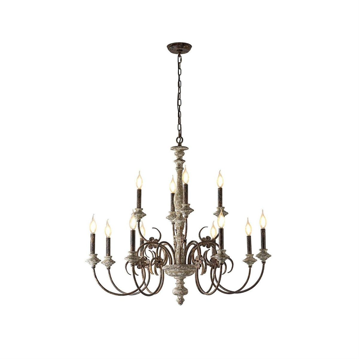 Waegnuvyn candelabru din metal, tradițional, tip lumânare