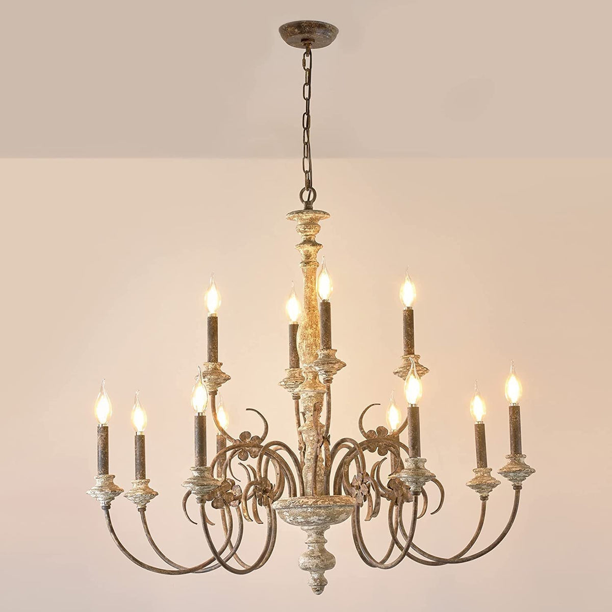 Waegnuvyn candelabru din metal, tradițional, tip lumânare