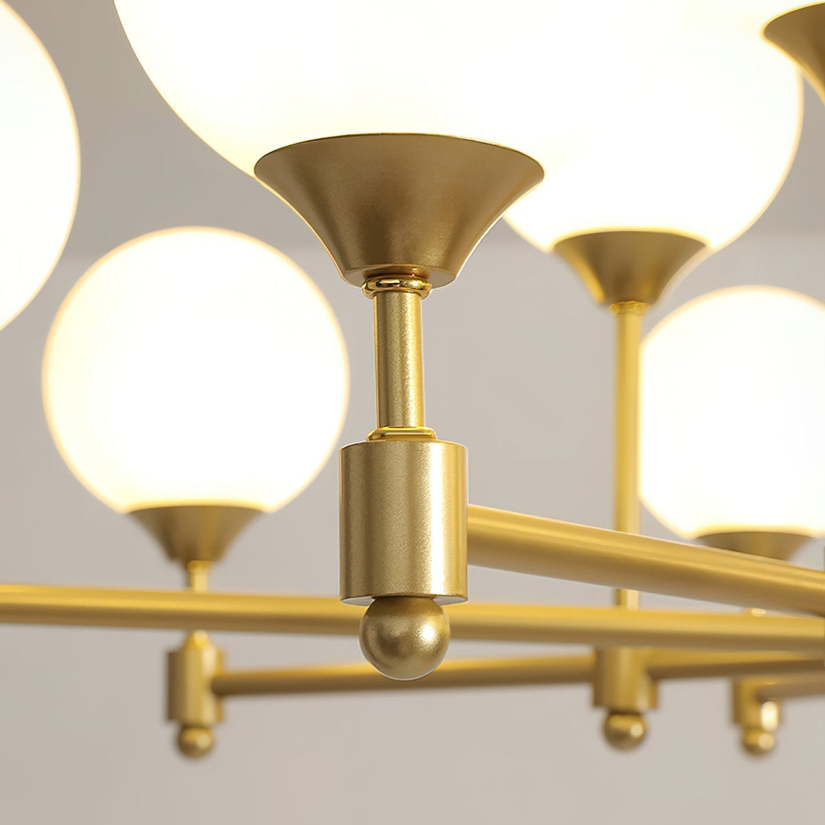 Vatnuvyi candelabru din sticlă, minimalist, cu glob
