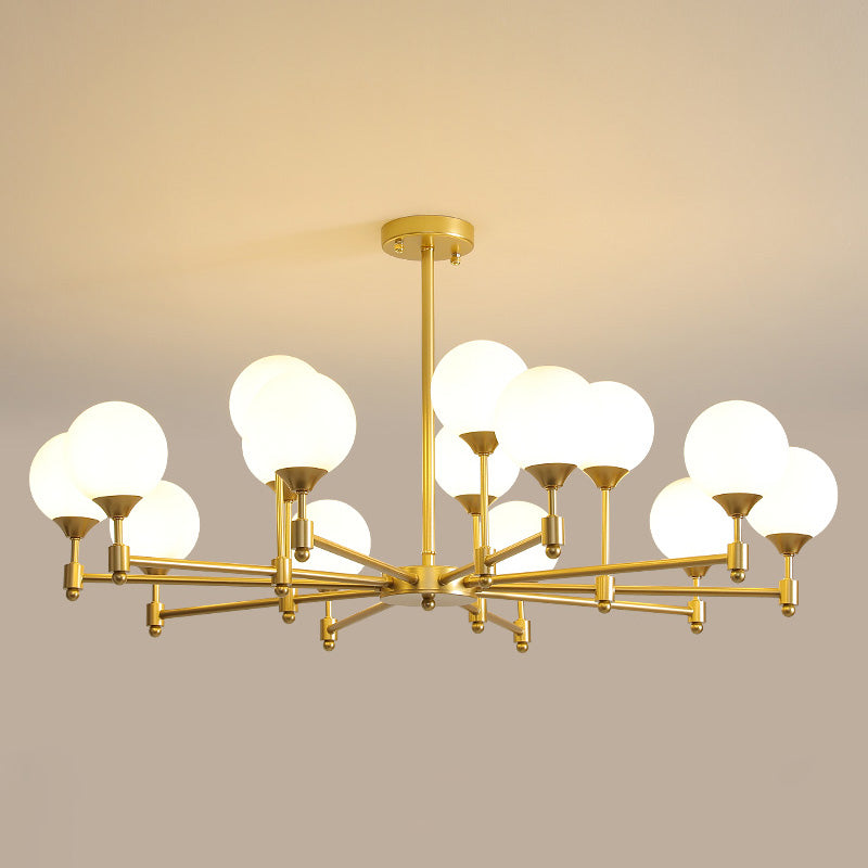 Vatnuvyi candelabru din sticlă, minimalist, cu glob