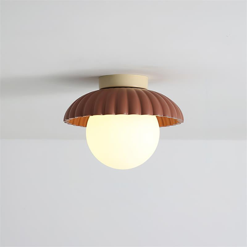 Scallop plafonieră aplicată, cu lumină difuză