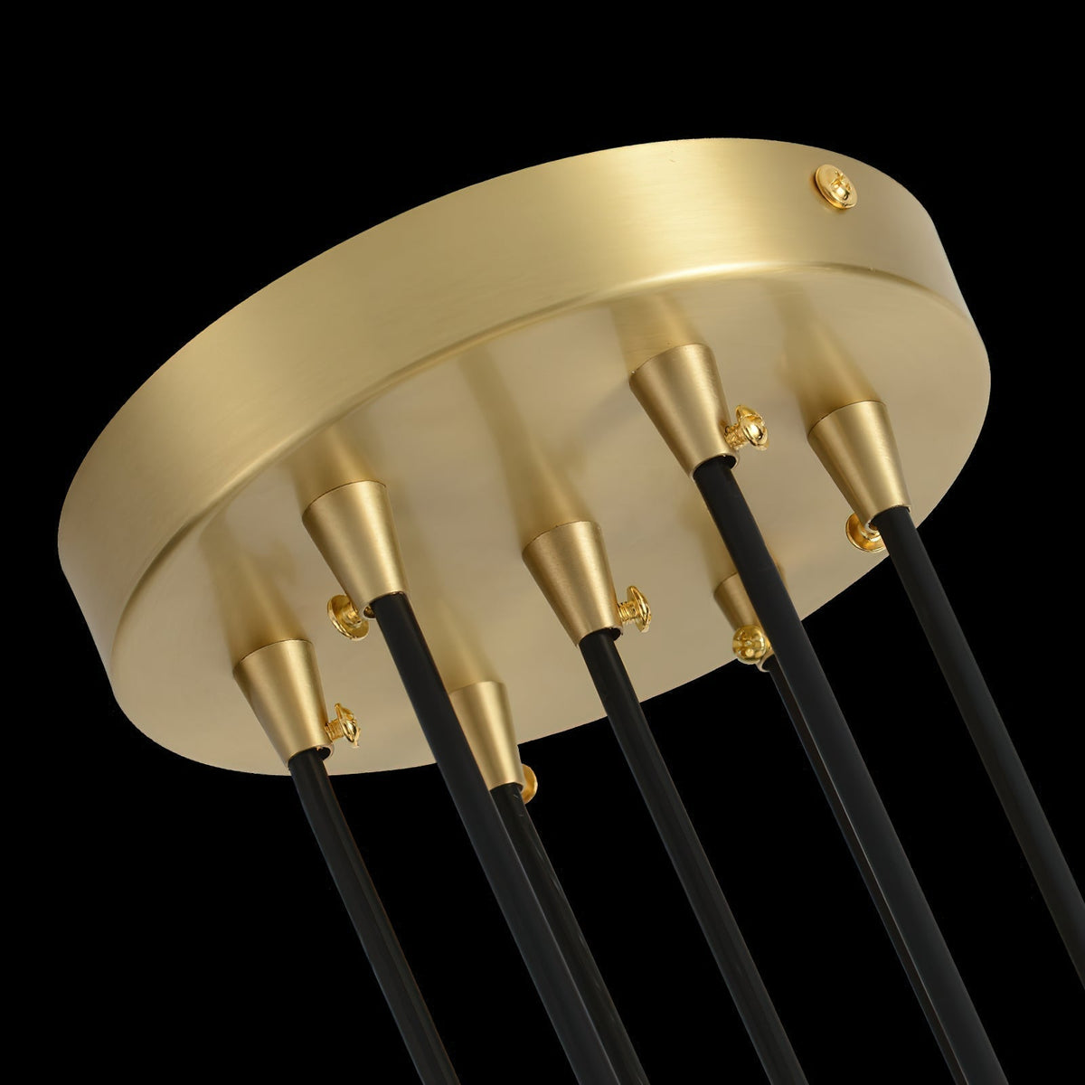 Zoruvyi candelabru modern minimalist cu Globuri suspendate din sticlă