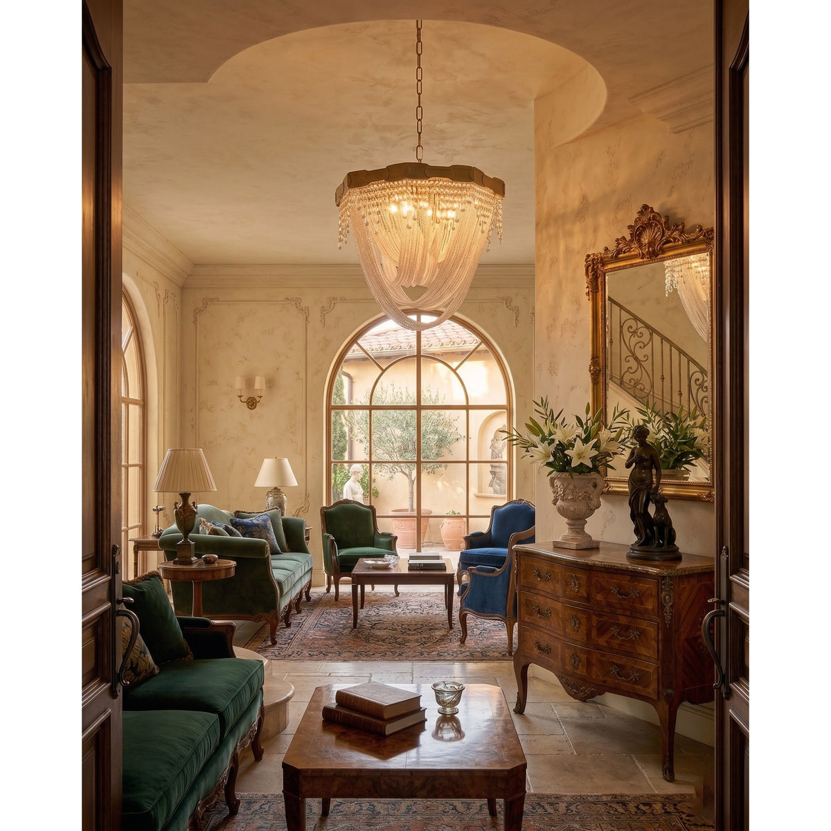 Almeria candelabru din cristal