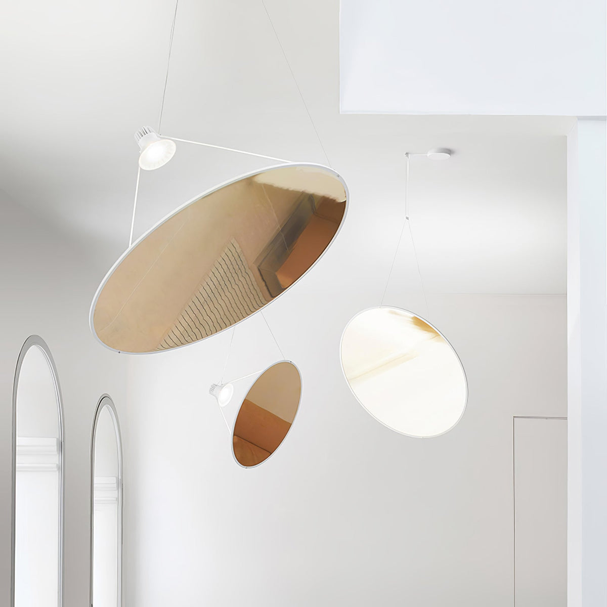 Brio lampă suspendată minimalistă din Oțel