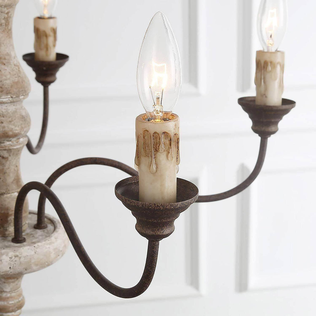 Fljotuvyi Individual Creativity candelabru din lemn din metal