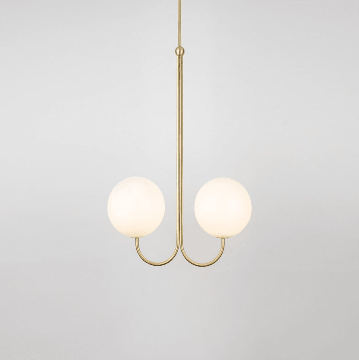 Brin lampă suspendată din metal și sticlă, elegantă