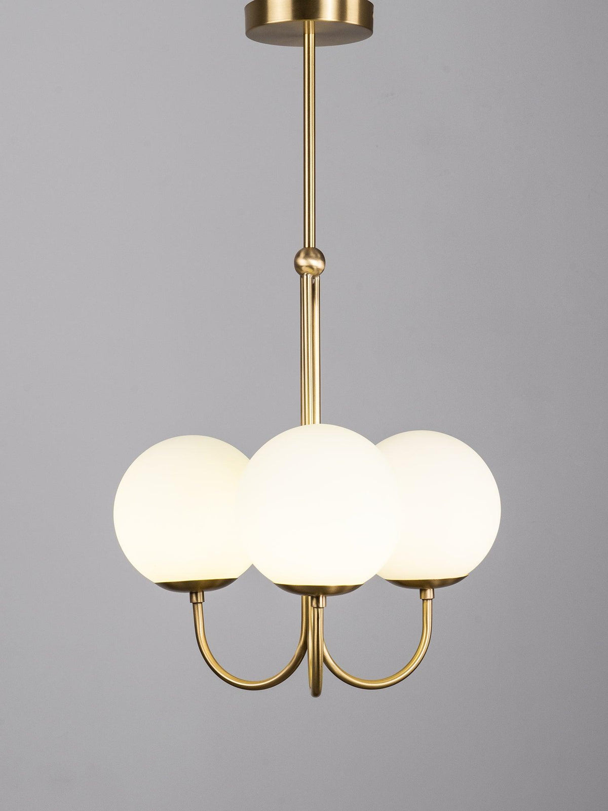 Brin lampă suspendată din metal și sticlă, elegantă