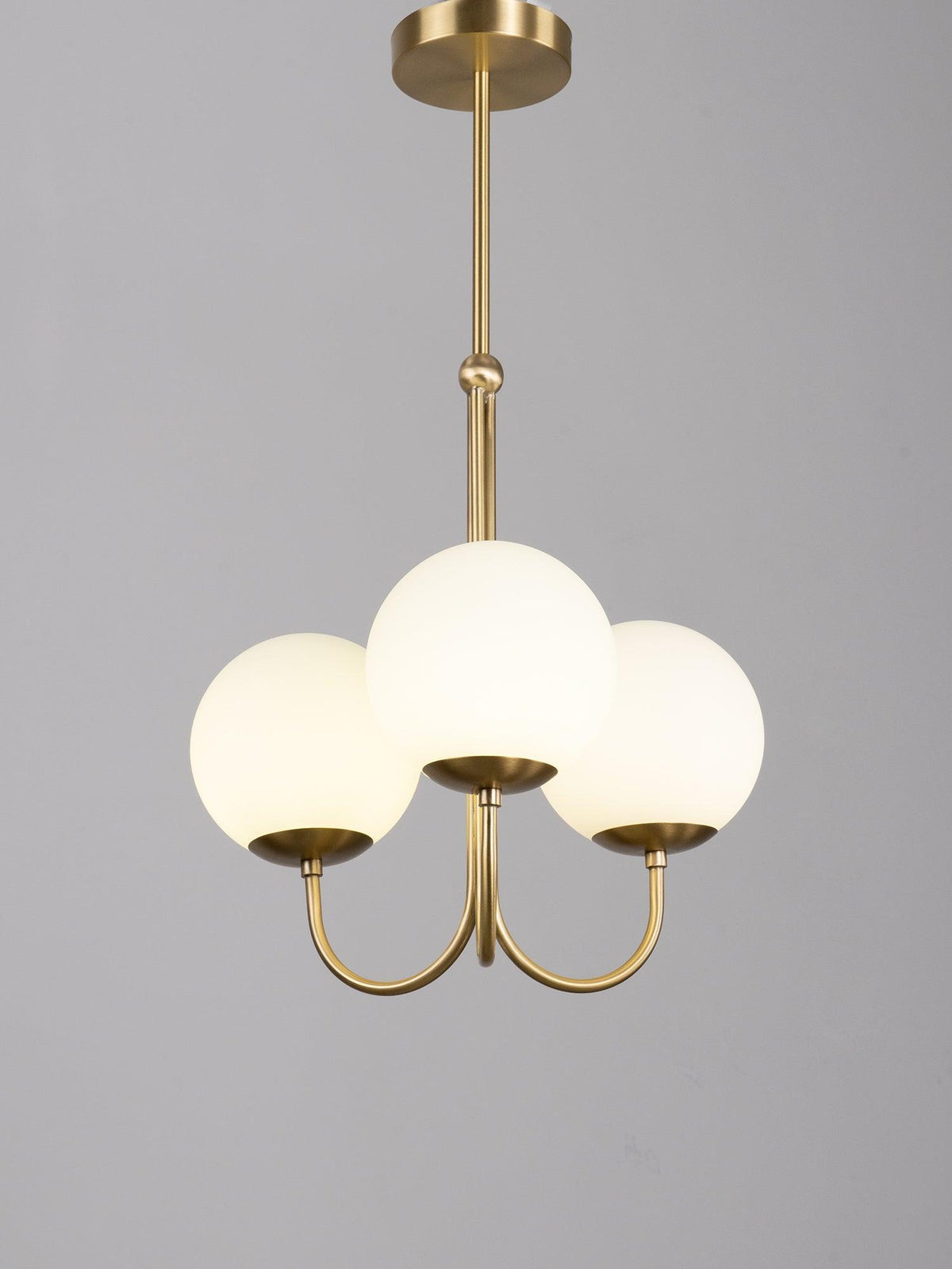 Brin lampă suspendată din metal și sticlă, elegantă
