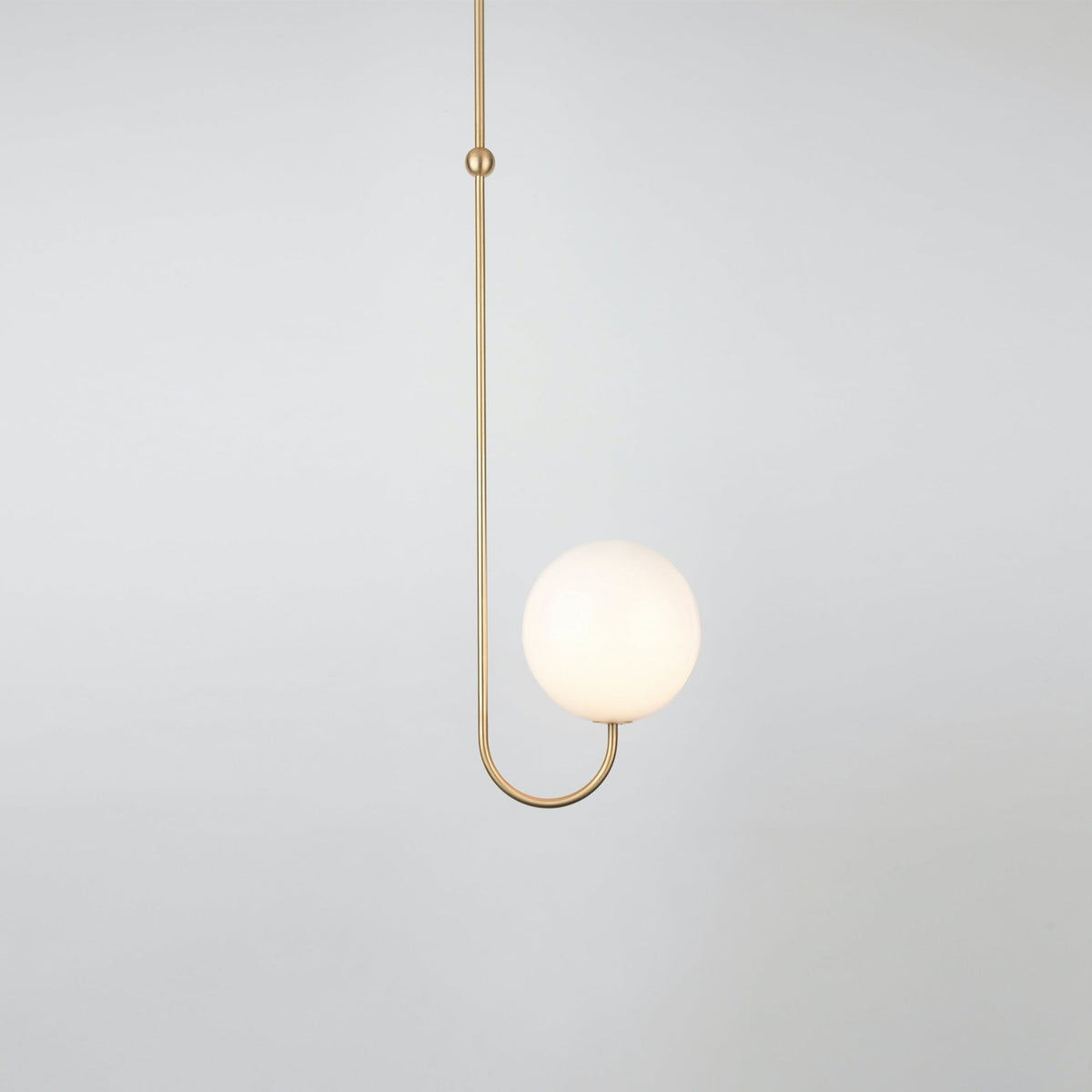 Brin lampă suspendată din metal și sticlă, elegantă