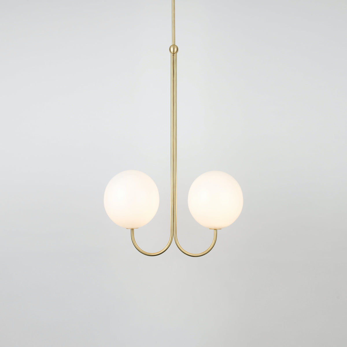 Brin lampă suspendată din metal și sticlă, elegantă