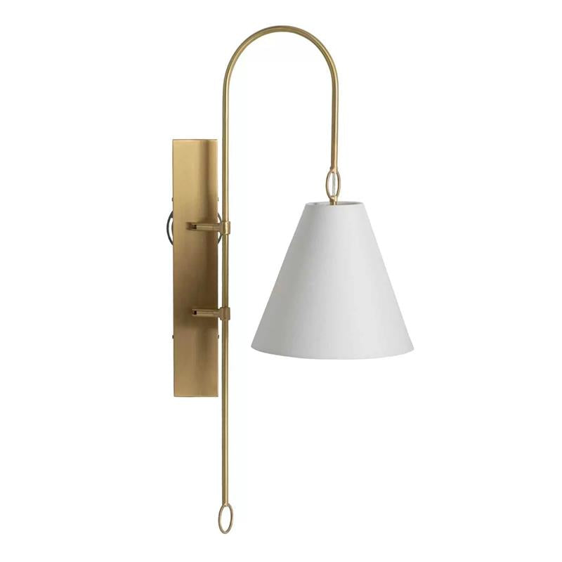 Ildvuvyi aplică de perete din alamă, material textil și metal, modernă, premium