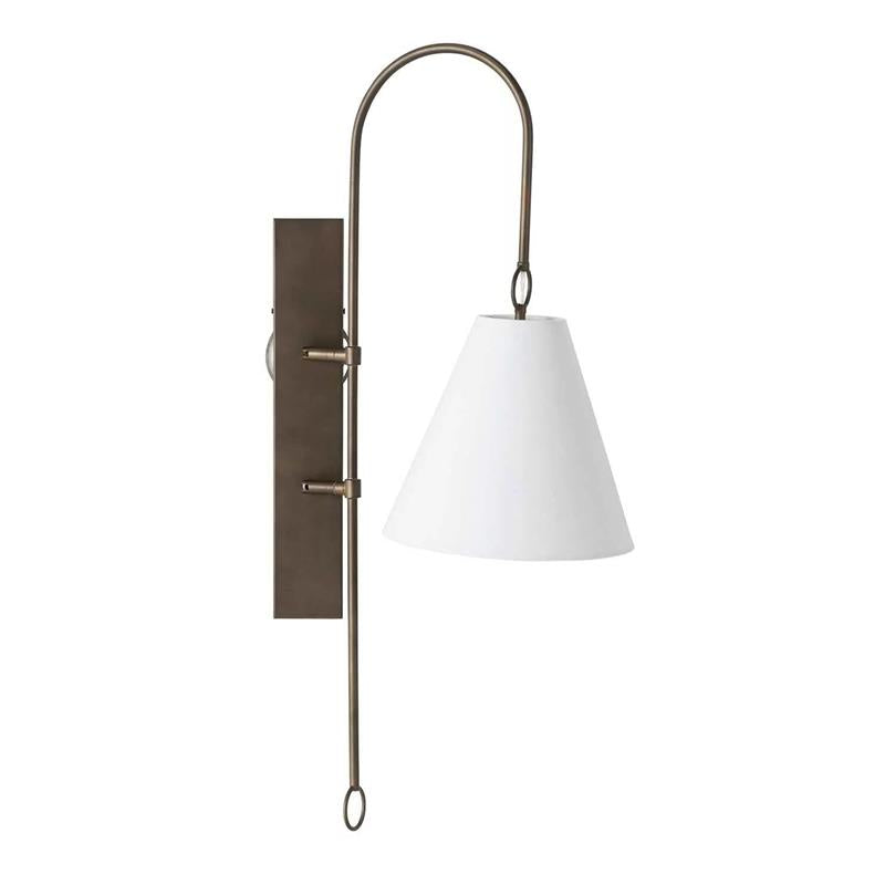 Ildvuvyi aplică de perete din alamă, material textil și metal, modernă, premium