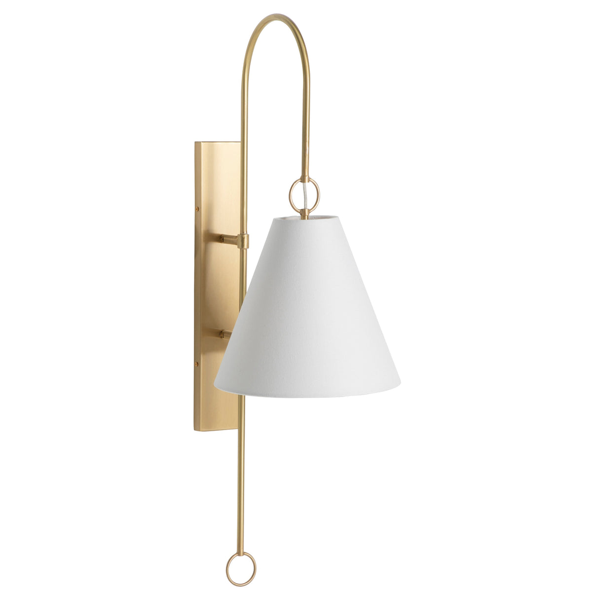 Ildvuvyi aplică de perete din alamă, material textil și metal, modernă, premium