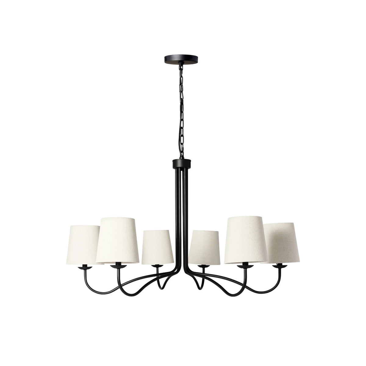 Kvennuvyn candelabru modern, minimalist din metal cu abajur textil