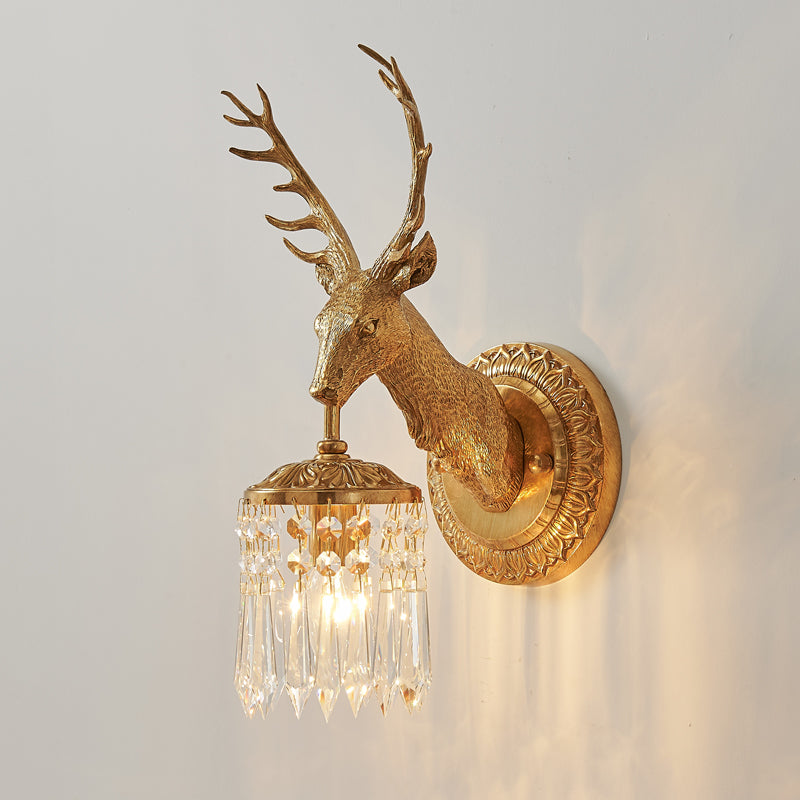 Antler aplică de perete din cristal
