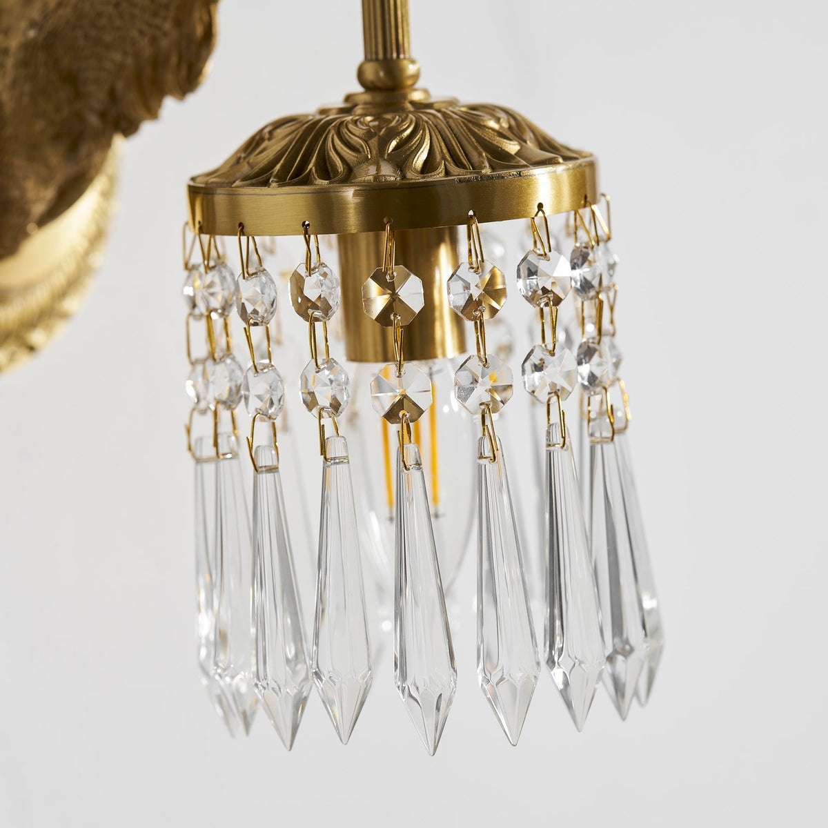Antler aplică de perete din cristal