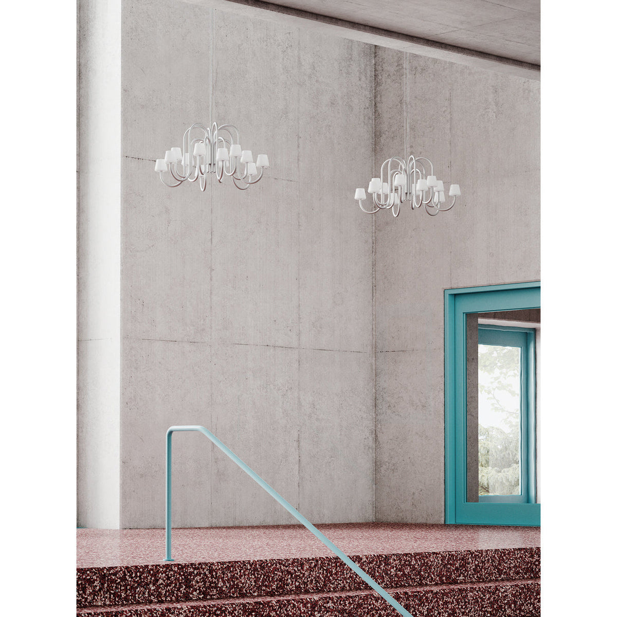 Ostruvyn candelabru din sticlă, modern, premium