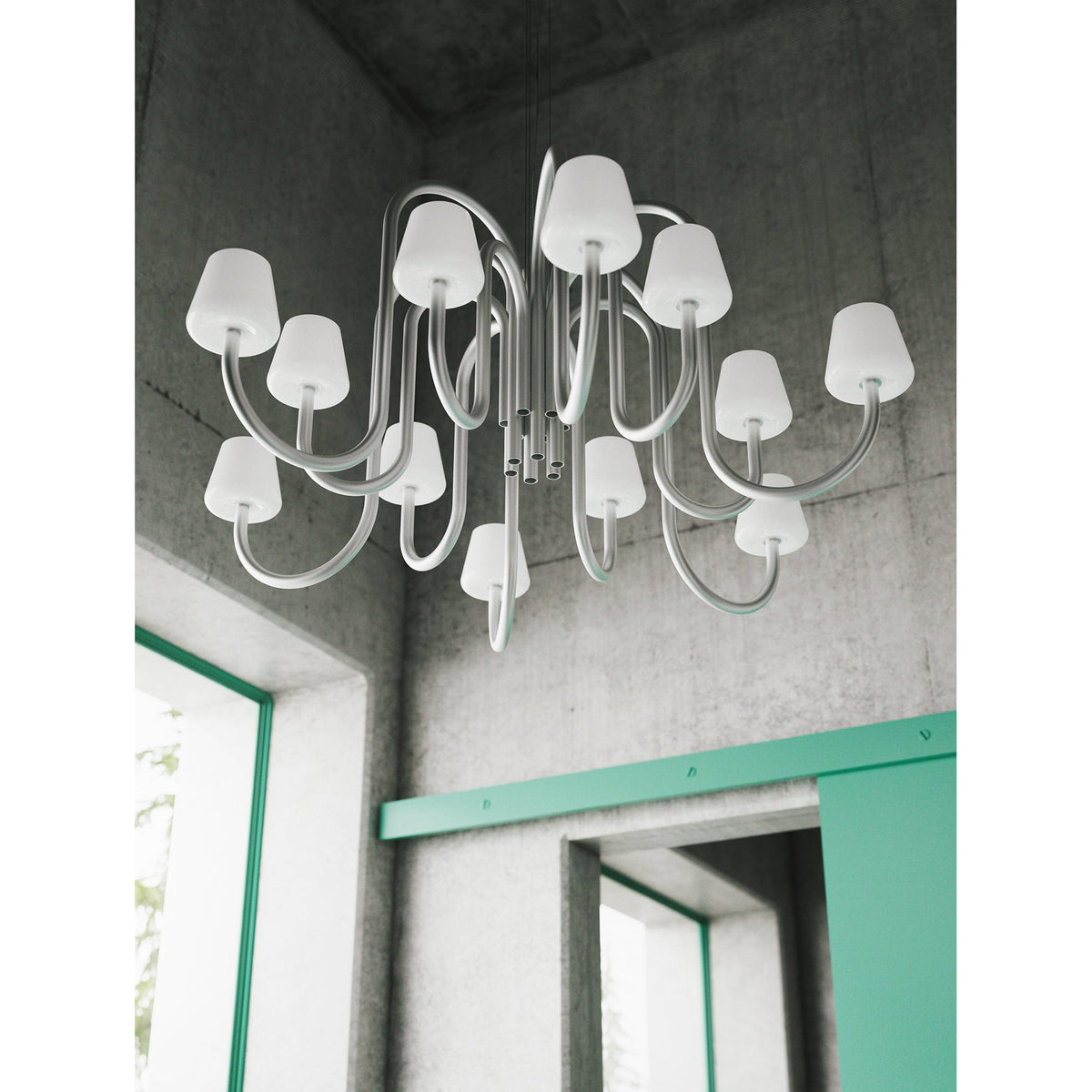 Ostruvyn candelabru din sticlă, modern, premium