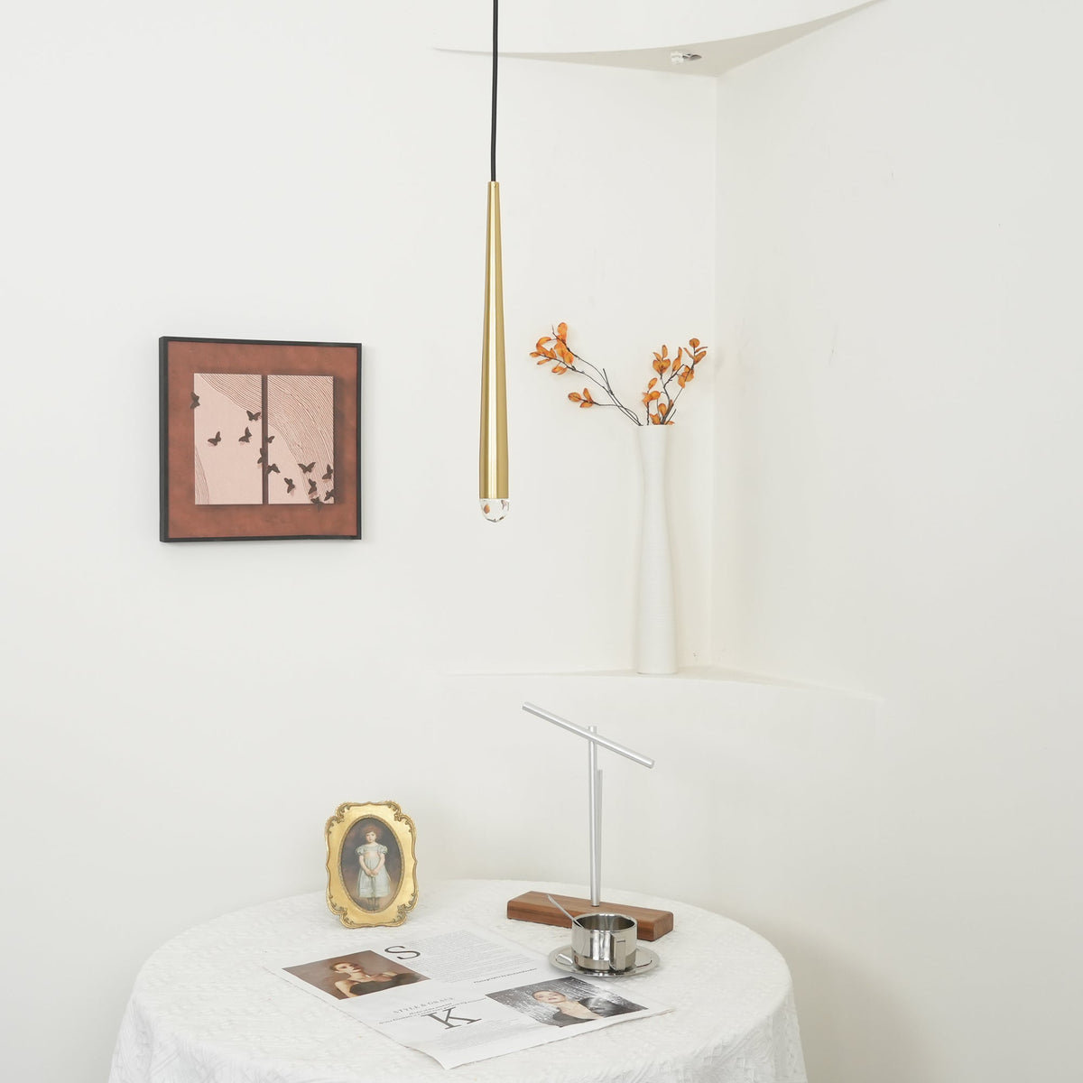 Larry candelabru cristal alamă Lucioasă negru Mat Argintiu Scări