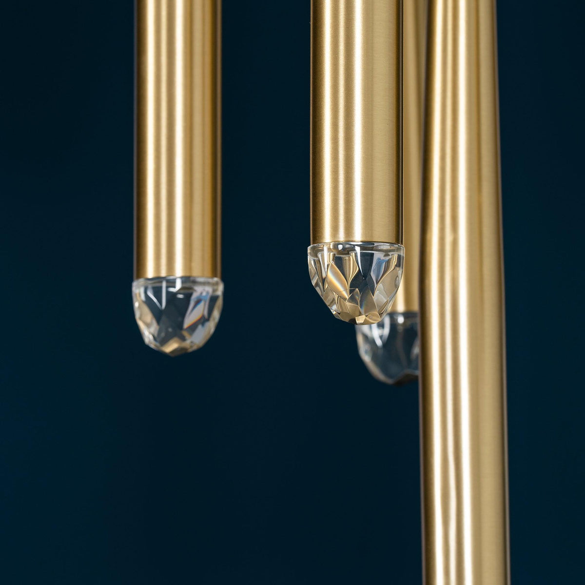 Larry candelabru cristal alamă Lucioasă negru Mat Argintiu Scări